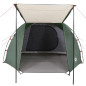 Tente de camping tunnel 4 personnes vert imperméable