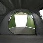 Tente de camping tunnel 4 personnes vert imperméable