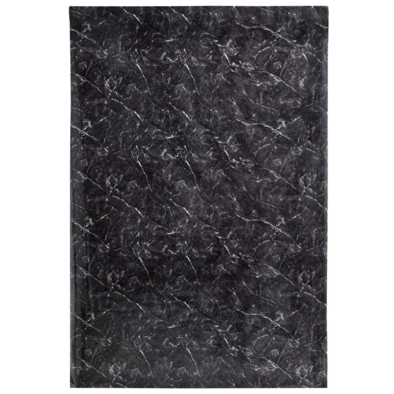 Autocollant auto adhésif pour meuble noir marbré 90x500 cm PVC