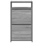 Armoire à chaussures Sonoma gris 60x34x112 cm Bois d ingénierie