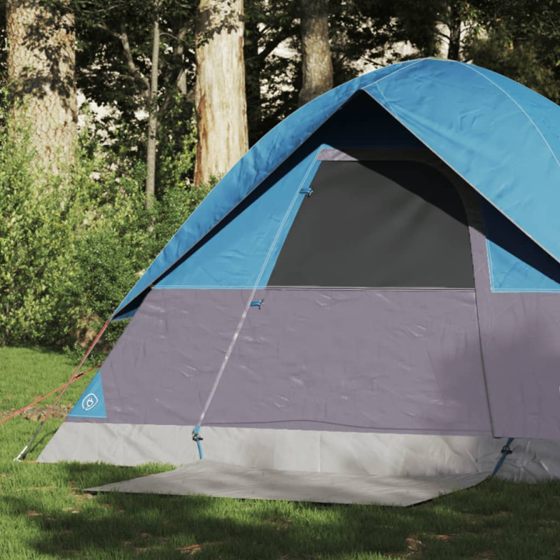 Tente de camping à dôme 2 personnes bleu imperméable