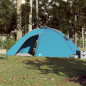 Tente de camping 8 personnes bleu imperméable