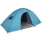 Tente de camping 8 personnes bleu imperméable