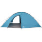 Tente de camping 8 personnes bleu imperméable