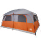 Tente de cabine familiale 10 personnes gris orange imperméable