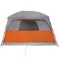 Tente de cabine familiale 10 personnes gris orange imperméable