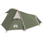 Tente de camping tunnel 2 personnes vert imperméable