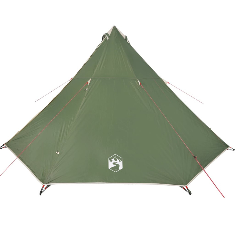 Tente familiale tipi 8 personnes vert imperméable