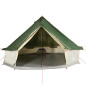 Tente familiale tipi 10 personnes vert imperméable