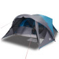 Tente de cabine familiale 6 personnes bleu imperméable