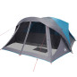 Tente de cabine familiale 6 personnes bleu imperméable