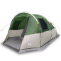 Tente de camping tunnel 4 personnes vert imperméable