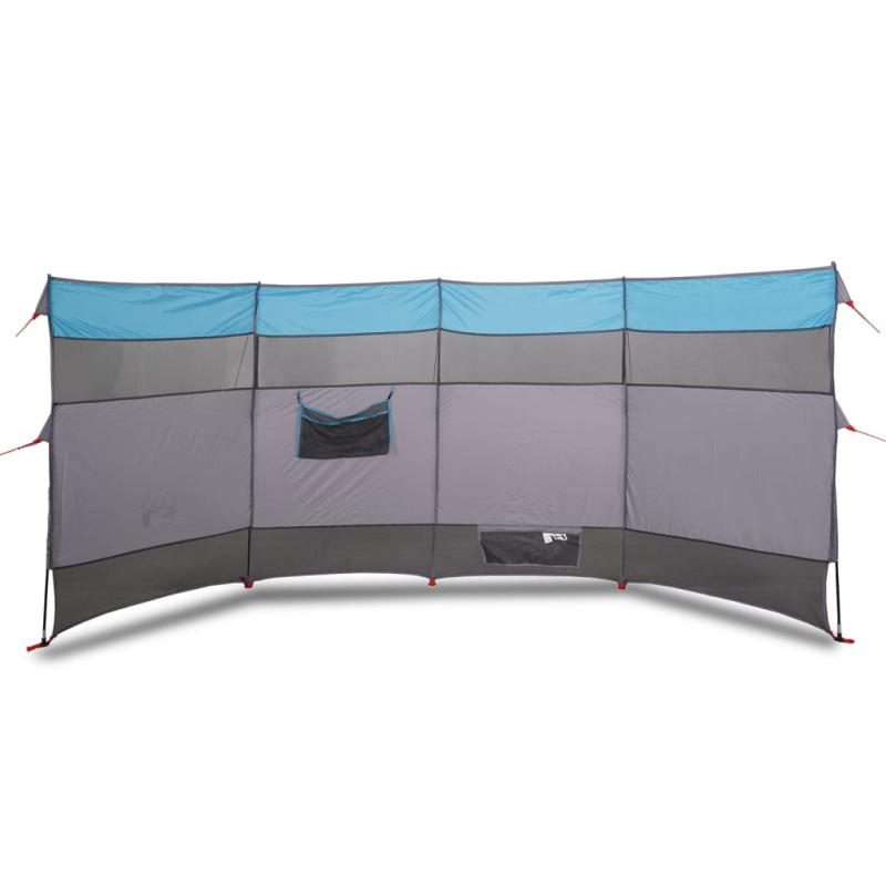 Brise vent de camping bleu 366x152x152 cm imperméable