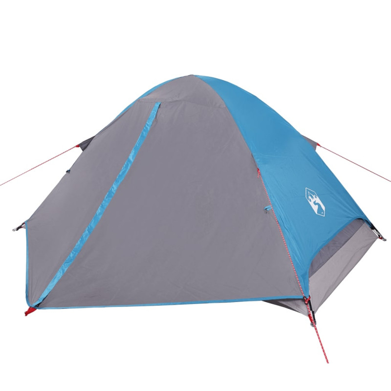 Tente de camping à dôme 2 personnes bleu imperméable