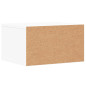 Support d imprimante blanc 40x32x22,5 cm bois d ingénierie