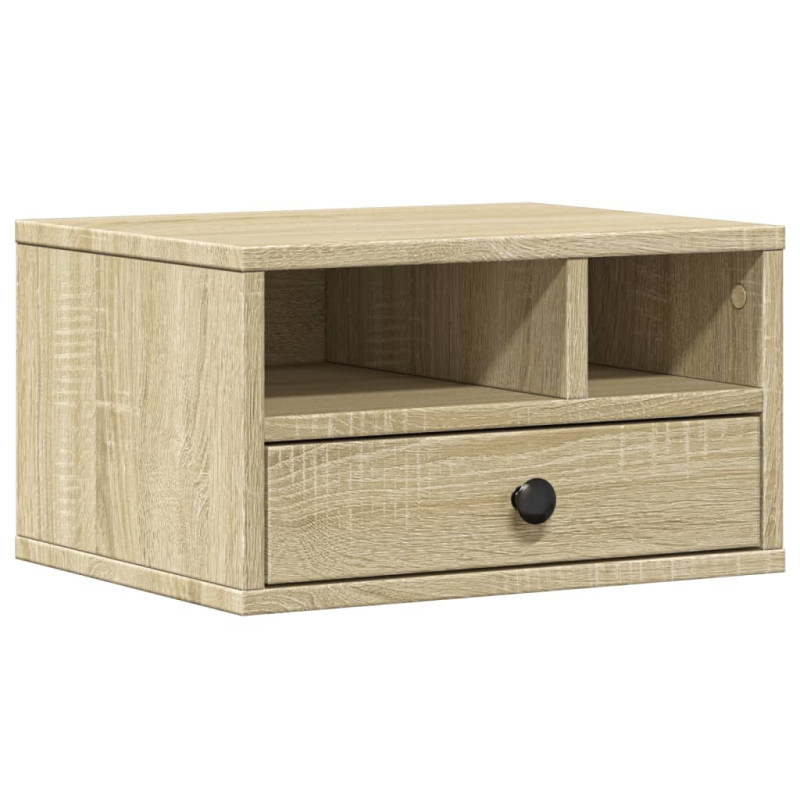 Support d imprimante chêne sonoma 40x32x22,5 cm bois ingénierie