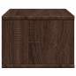 Support d imprimante chêne marron 40x32x22,5 cm bois ingénierie