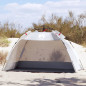 Tente de plage 2 personnes gris libération rapide imperméable