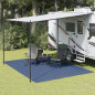 Tapis de sol de camping bleu 4x3 m