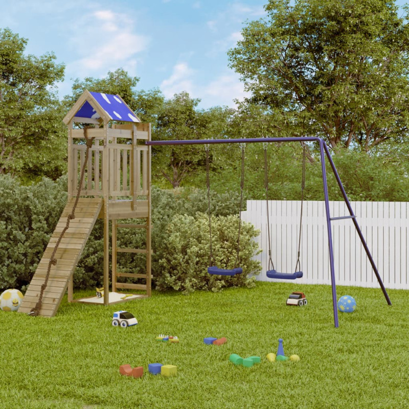 Aire de jeux d extérieur bois de pin imprégné