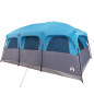 Tente de cabine familiale 9 personnes bleu imperméable