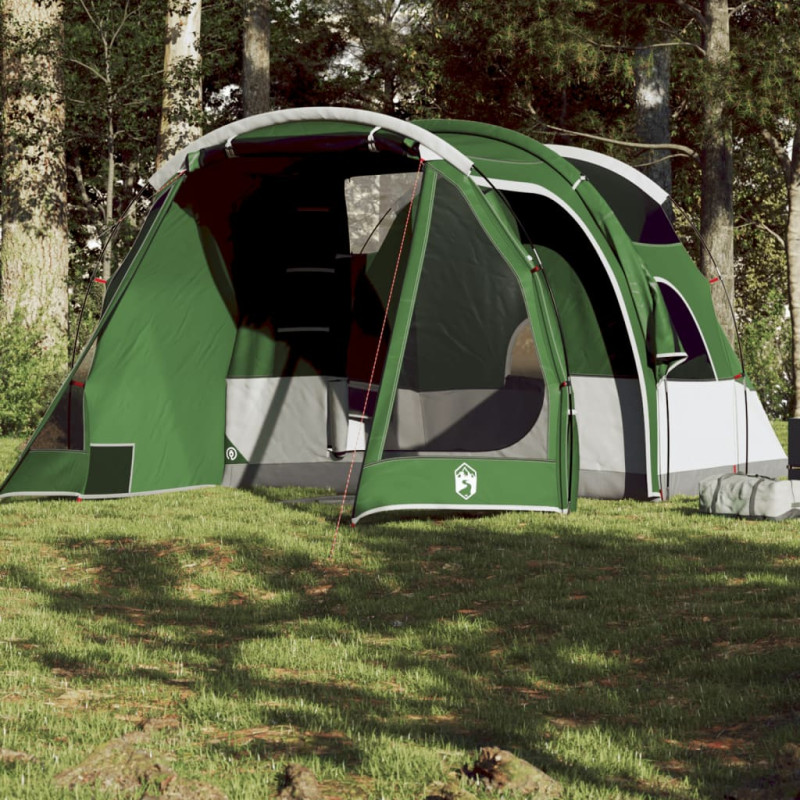 Tente de camping tunnel 4 personnes vert imperméable