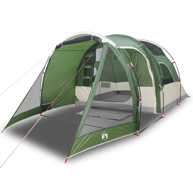 Tente de camping tunnel 4 personnes vert imperméable