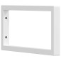 Supports d étagères pour lavabo 2 pcs blanc rectangulaire acier