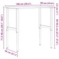 Établi 100x(55 60)x(71,5 98) cm bois massif de hêtre