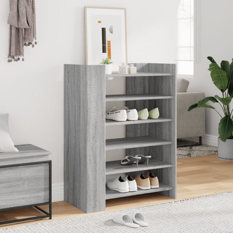 Armoire à chaussures Sonoma gris 74,5x37,5x100 cm