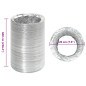 Conduit de ventilation aluminium 6 m Ø20 cm