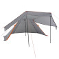 Tente de camping tipi 5 personnes gris imperméable