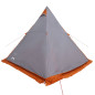 Tente familiale tipi 6 personnes gris imperméable