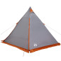 Tente familiale tipi 6 personnes gris imperméable