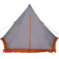 Tente familiale tipi 6 personnes gris imperméable