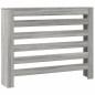 Cache radiateur sonoma gris 104x20x82 cm bois d ingénierie