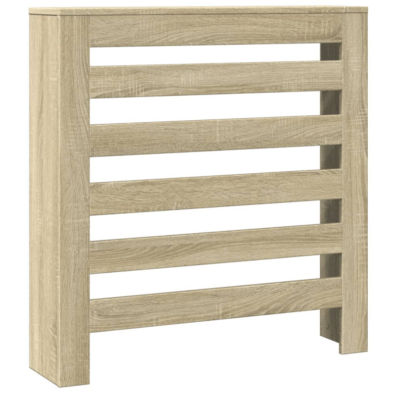 Cache radiateur chêne sonoma 78x20x82 cm bois d ingénierie