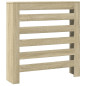 Cache radiateur chêne sonoma 78x20x82 cm bois d ingénierie