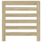 Cache radiateur chêne sonoma 78x20x82 cm bois d ingénierie