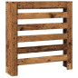 Cache radiateur vieux bois 78x20x82 cm bois d ingénierie