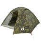 Tente de camping à dôme 4 personnes camouflage imperméable