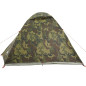 Tente de camping à dôme 4 personnes camouflage imperméable