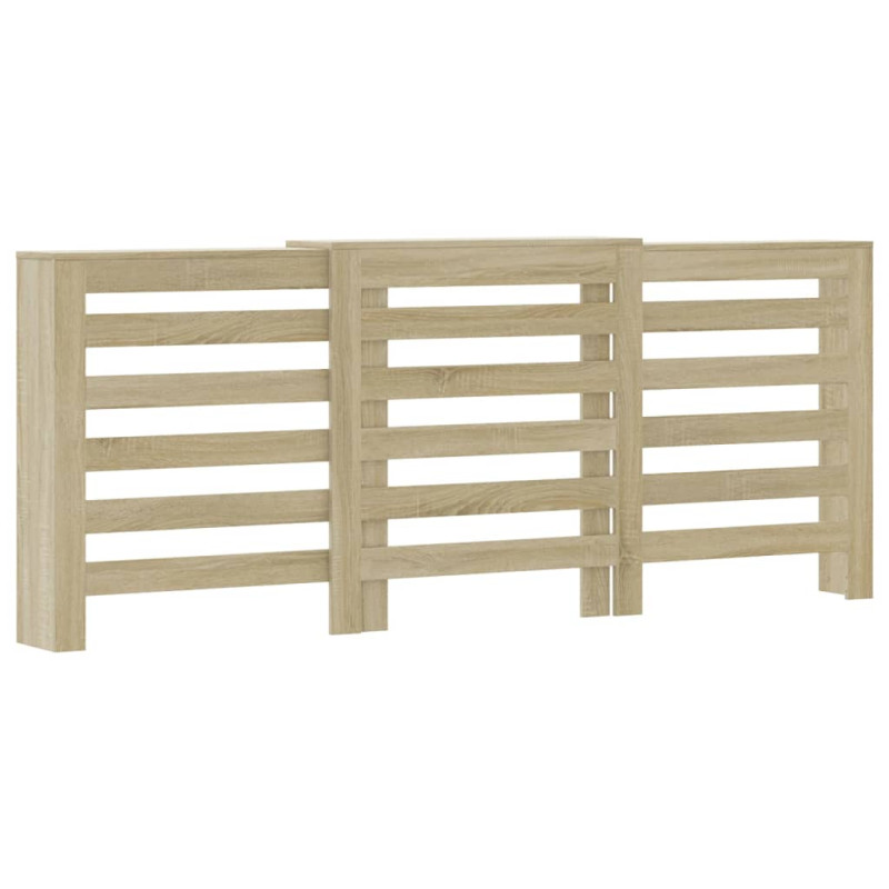 Cache radiateur chêne sonoma 205x21,5x83,5 cm bois d ingénierie