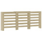 Cache radiateur chêne sonoma 205x21,5x83,5 cm bois d ingénierie