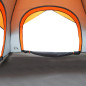 Tente de camping de cabine 4 personnes gris orange imperméable