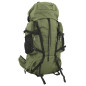 Sac à dos de randonnée vert armée 80 L tissu oxford