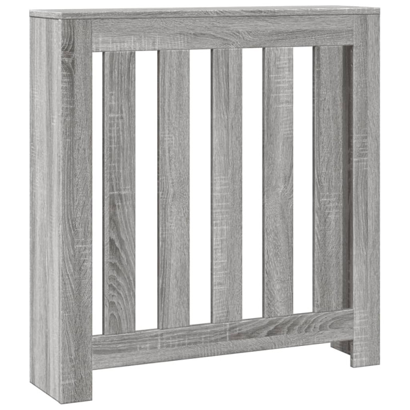 Cache radiateur sonoma gris 78x20x82 cm bois d ingénierie