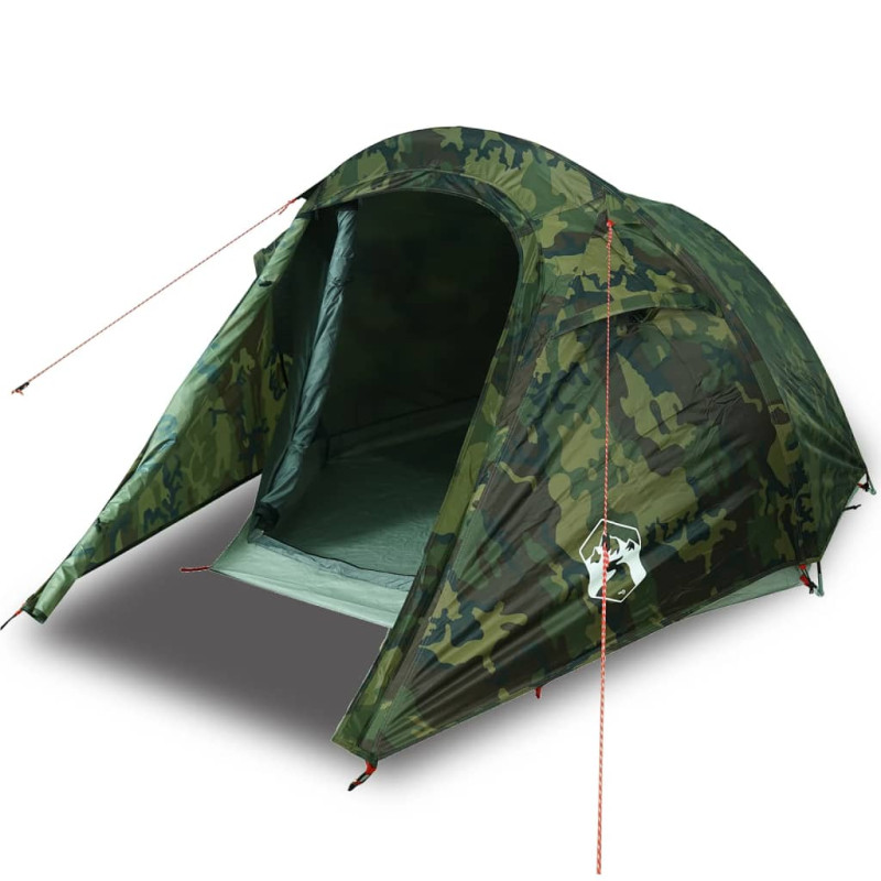 Tente de camping tunnel 3 personnes camouflage imperméable