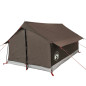 Tente de camping 2 personnes marron imperméable