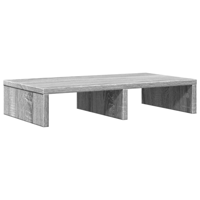 Support de moniteur sonoma gris 50x27x10 cm bois d ingénierie